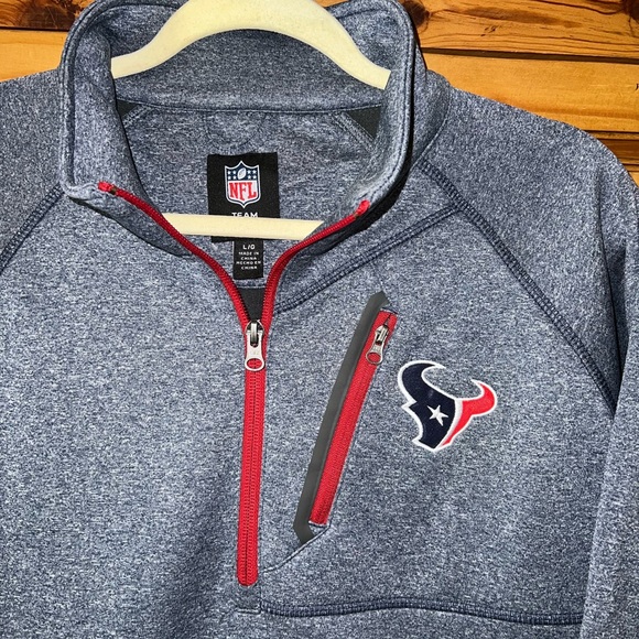 Houston Texans NFL quarter zip jacket. SZ.Large. NWT - Picture 5 of 7